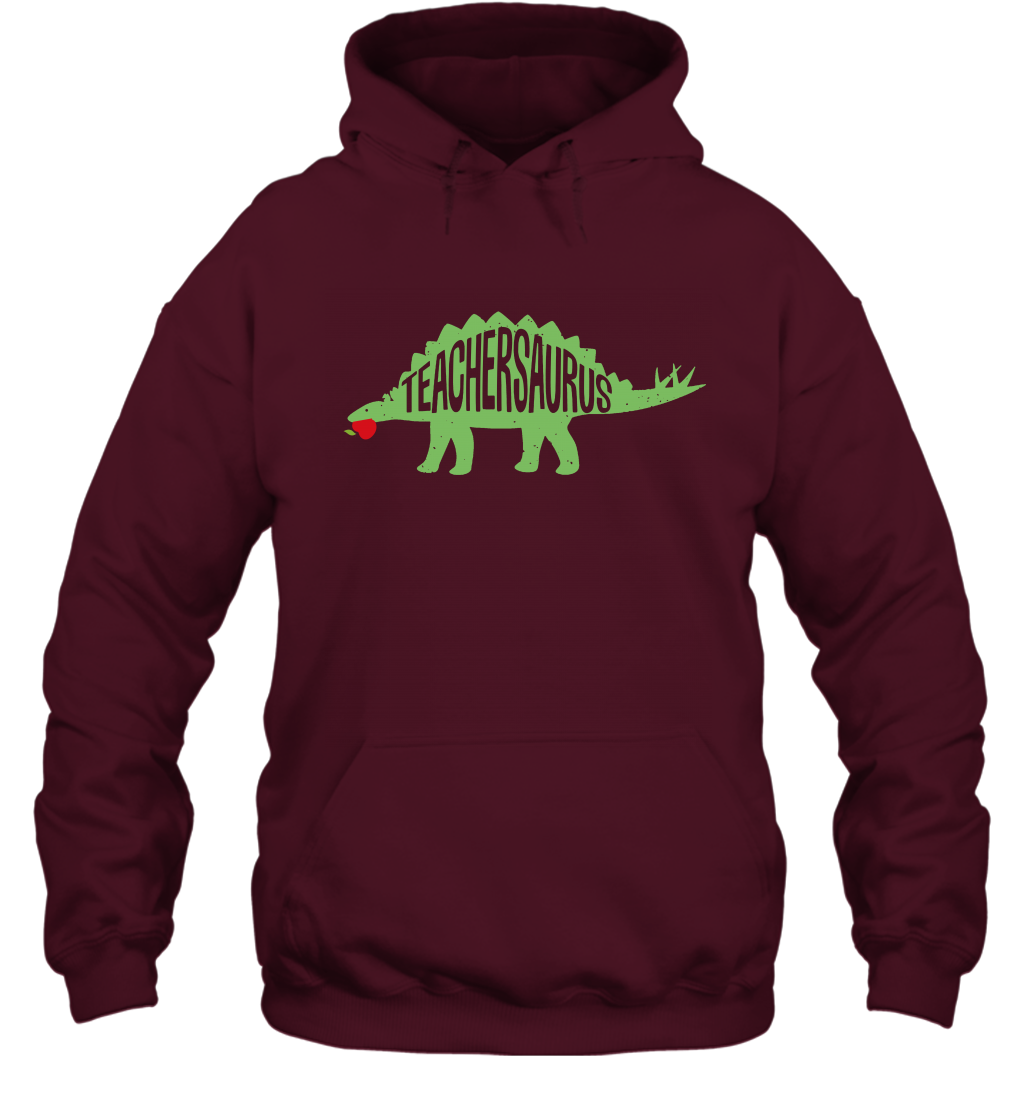 Teachersaurus Teacher Saurus Shirt Hoodie Hoodie Maroon