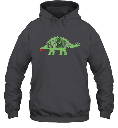Teachersaurus Teacher Saurus Shirt Hoodie Hoodie Dark Heather