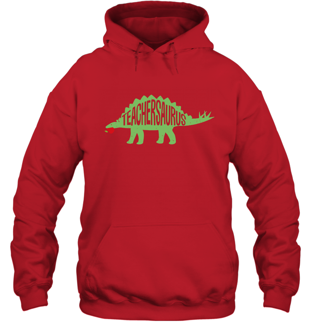 Teachersaurus Teacher Saurus Shirt Hoodie Hoodie Red