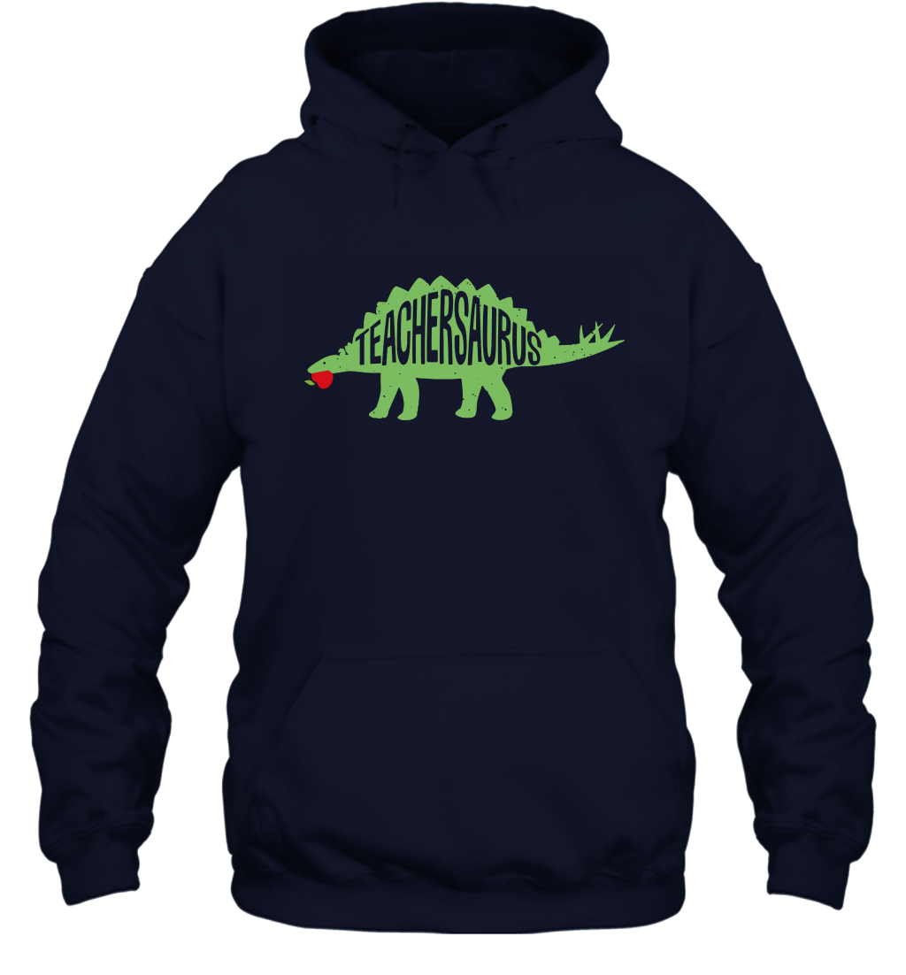 Teachersaurus Teacher Saurus Shirt Hoodie Hoodie Navy