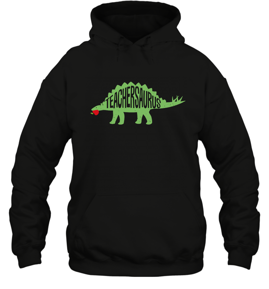 Teachersaurus Teacher Saurus Shirt Hoodie Hoodie Black