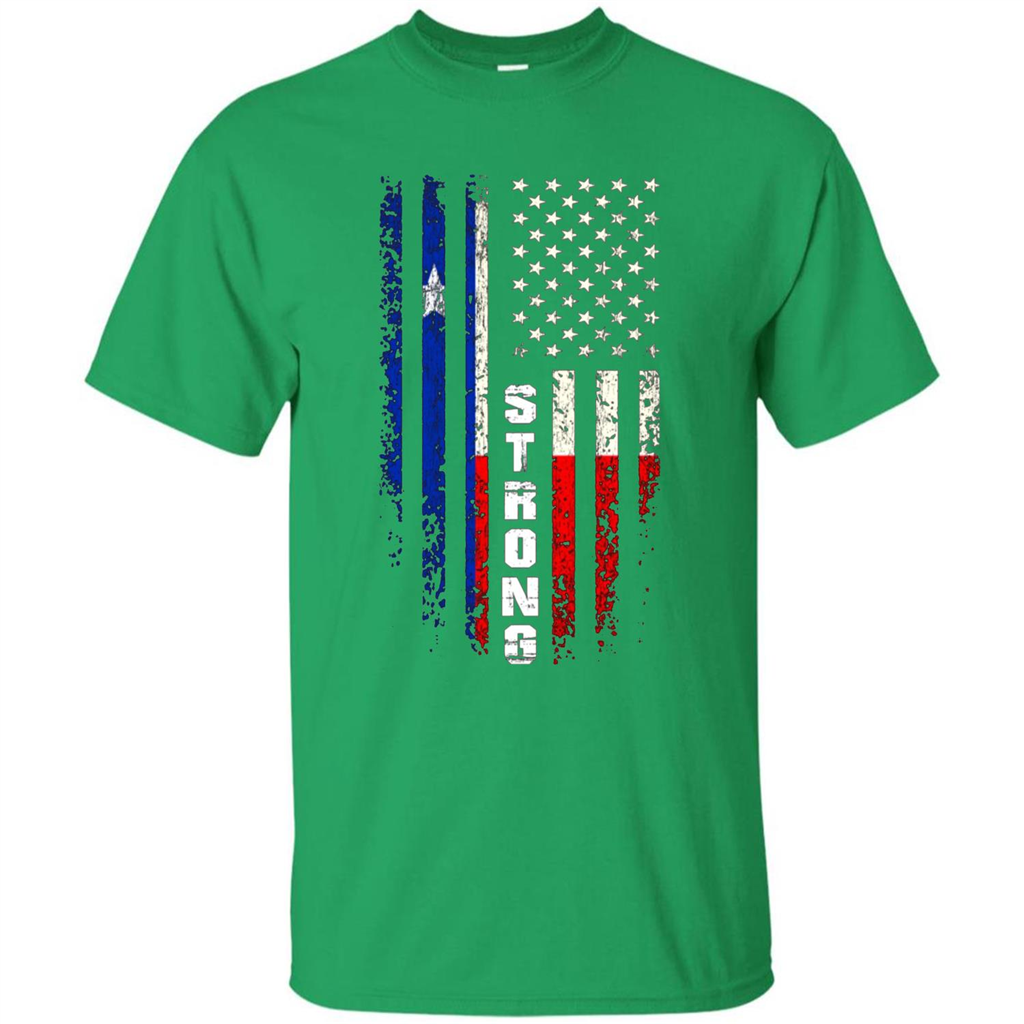 Texas Strong T-shirt Hurricane Harvey 2017 T-shirt Irish Green