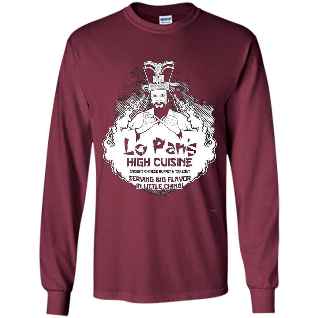Lo Pan's High Cuisine T-shirt Maroon