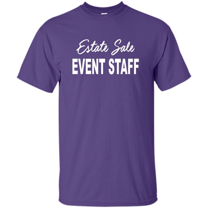 Estate Sale Event Staff T-shirt - Estate Sale T-shirts Purple