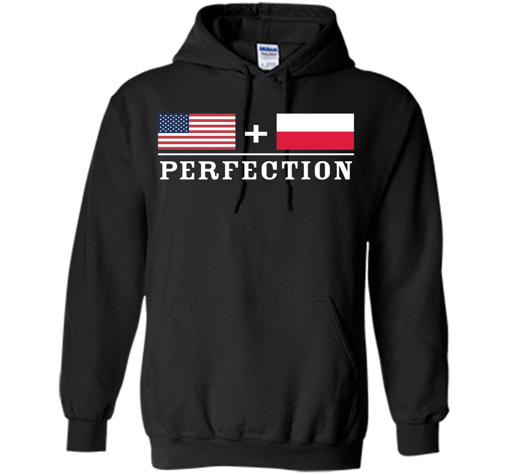 American + Polish = Perfection Flag T-Shirt shirt Black