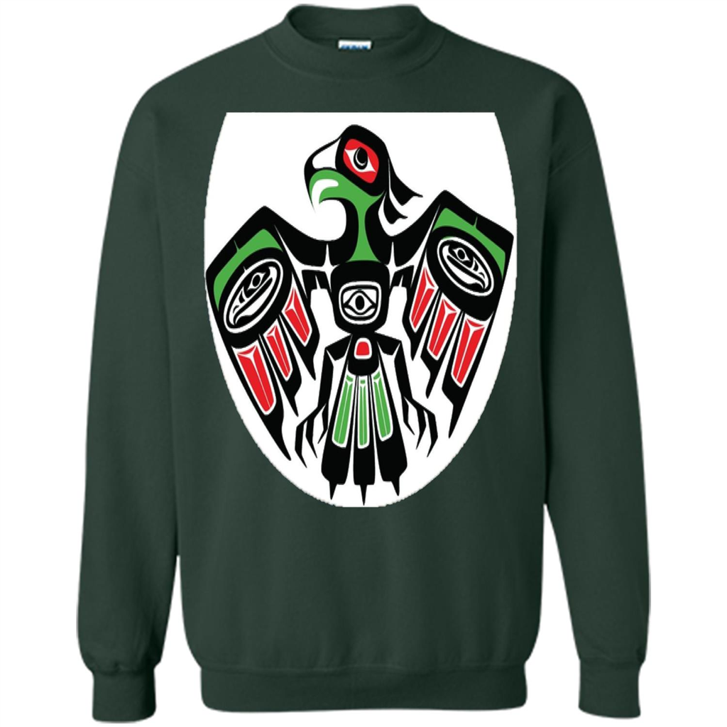 Native American Eagle T-shirt Forest Green