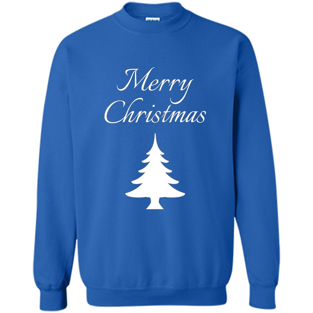 Merry Christmas Xmas Tree T-Shirt Royal