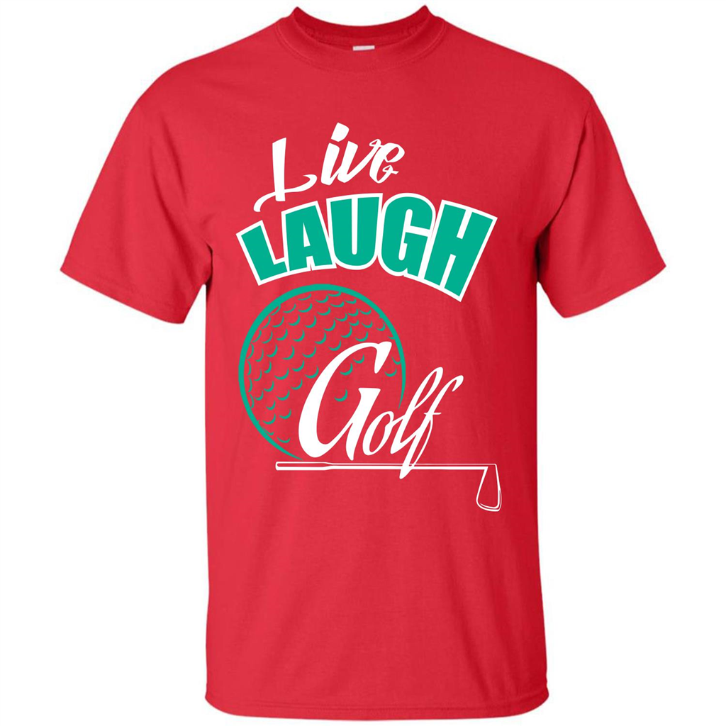 Goft T-shirt Live Laugh Golf Red
