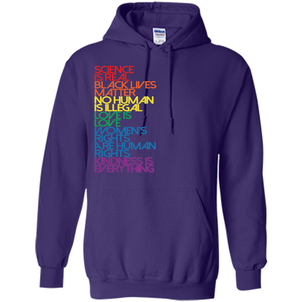 Science Is Real Black Lives Matter T-shirt Purple