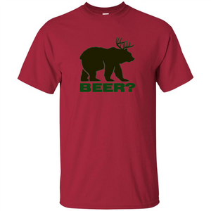 Bear Deer Bear Beer Funny T-shirt