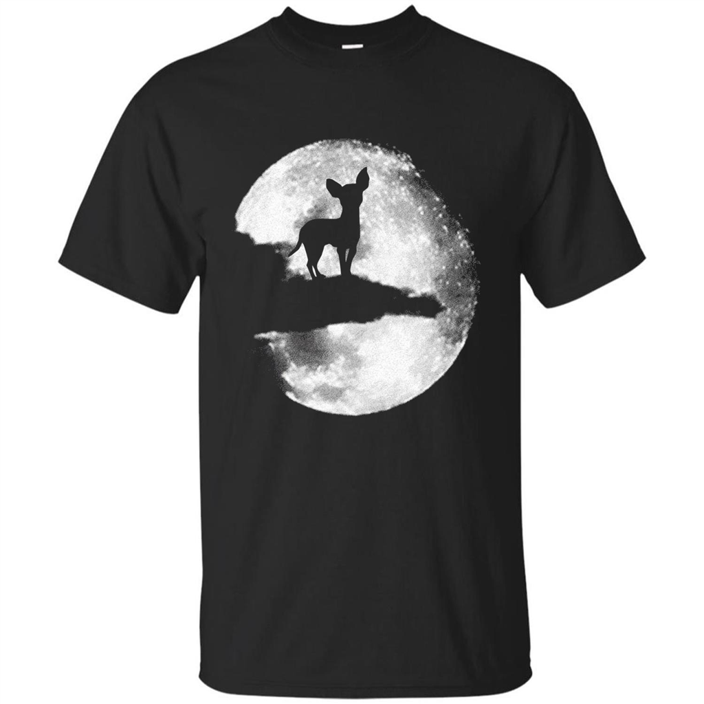 Chihuahua And Moon Halloween T-Shirt Royal