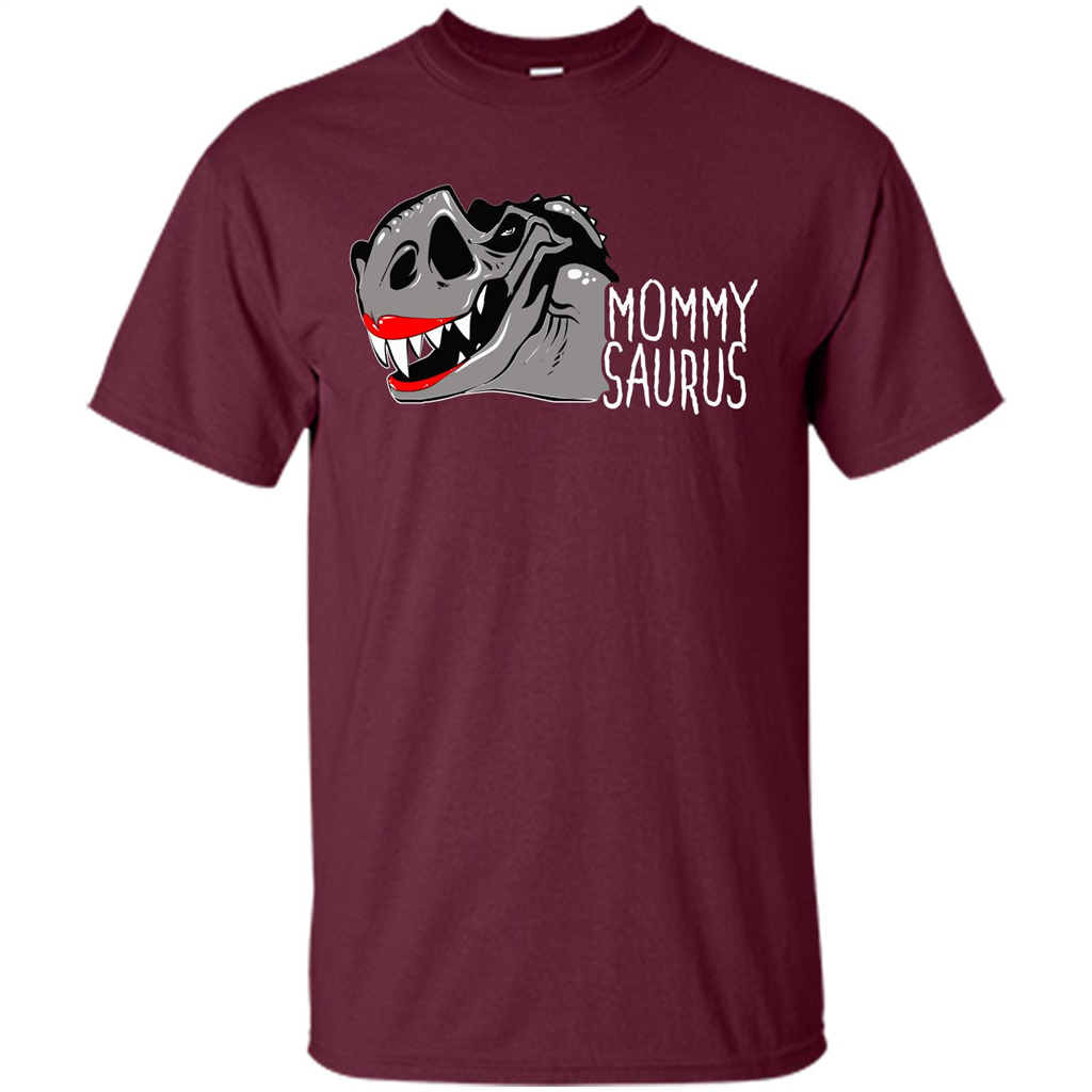 Mommy Saurus T-shirt Maroon