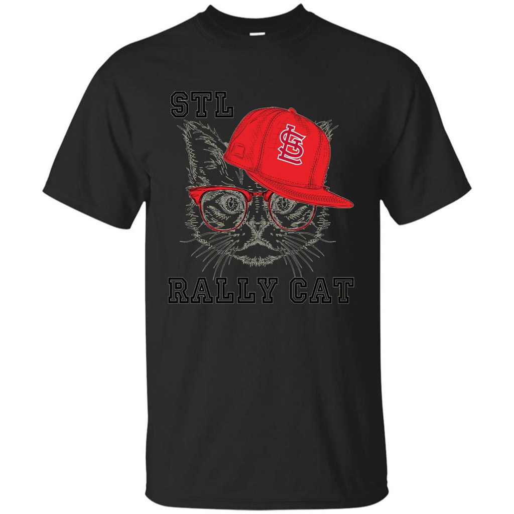 STL Rally Cat T-Shirt Saint Louis Rally Cat T-shirt Black