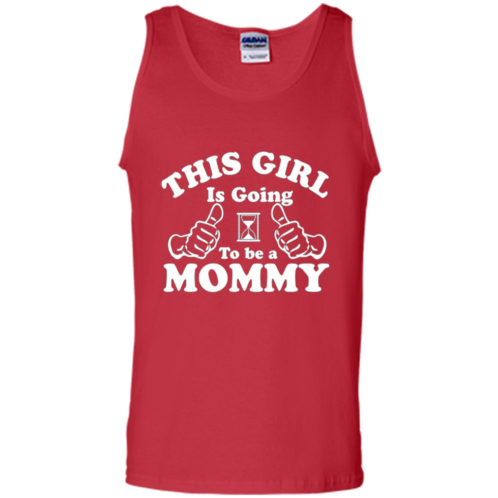 Mommy T-shirt This Girl Is Going to Be A Mommy Red