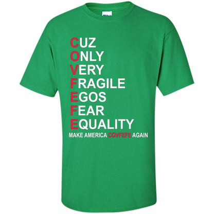 American T-shirt Make America Covfefe Again Irish Green