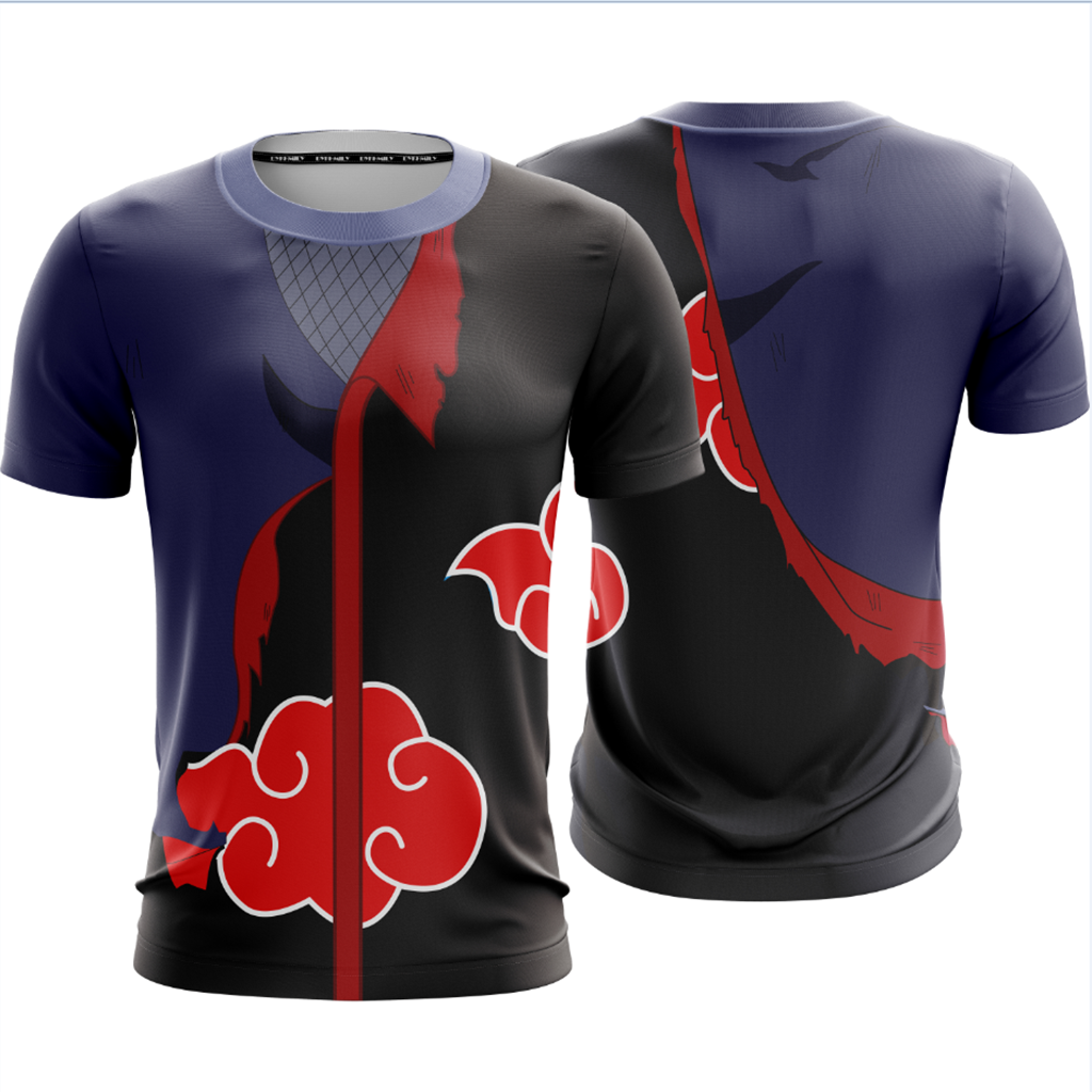 Naruto Akatsuki Cosplay Unisex 3D T-shirt