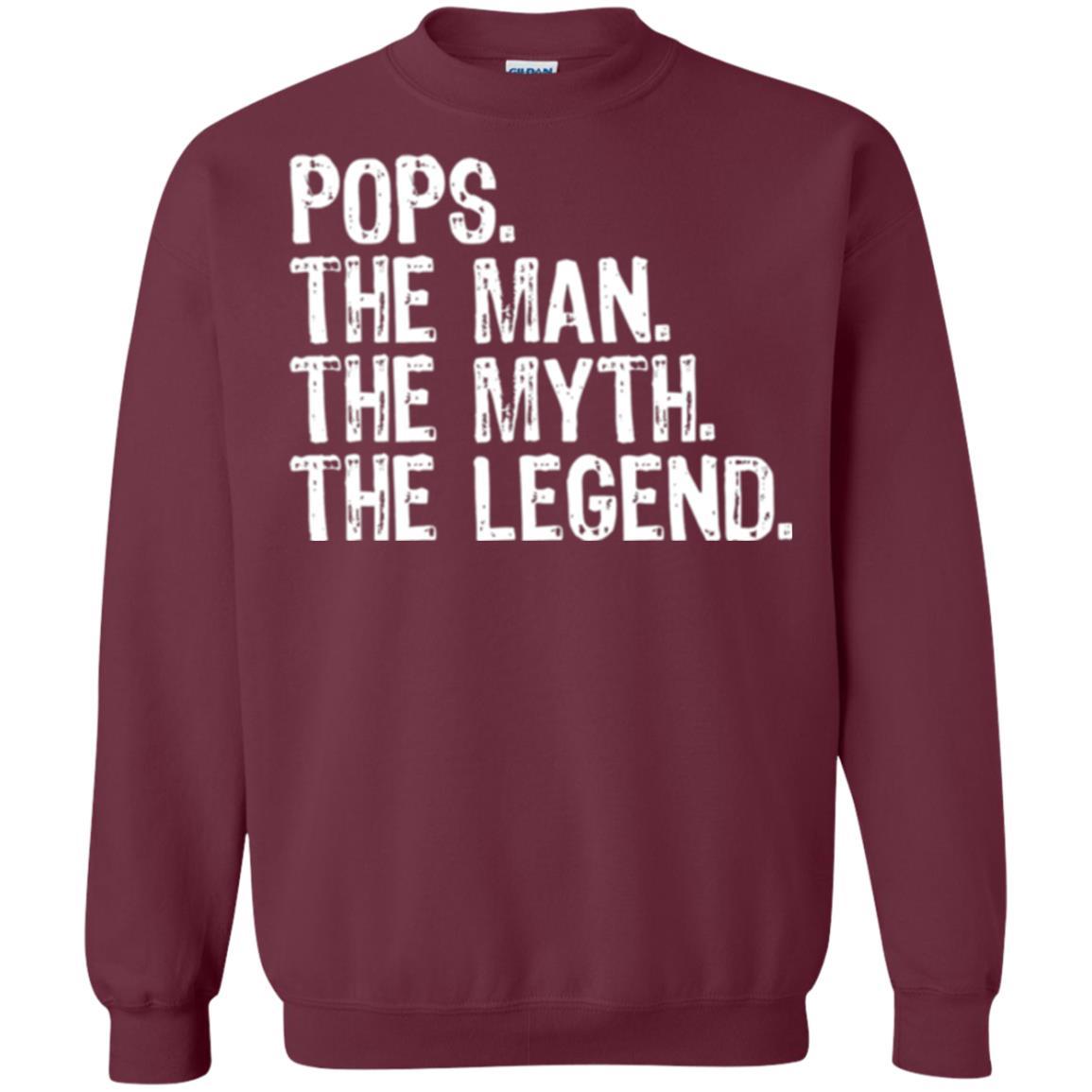Daddy T-shirt Pops The Man The Myth The Legend Maroon