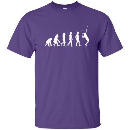 Evolution Of Tennis Player T-shirt Purple