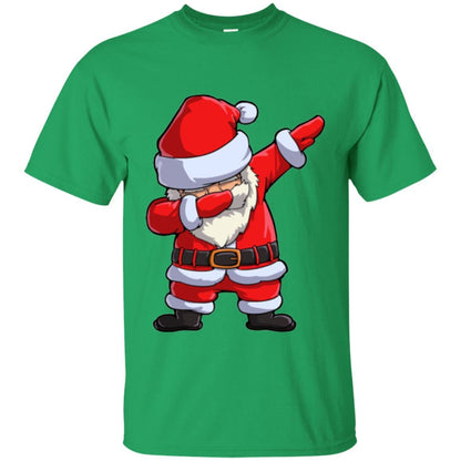 Christmas T-shirt Dabbing Santa Claus Irish Green