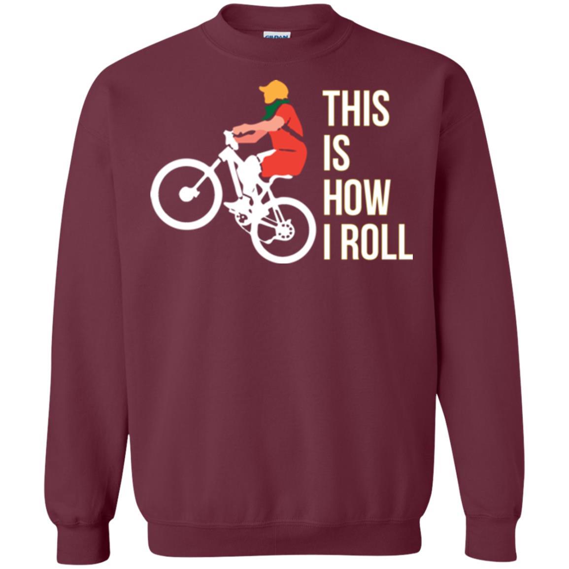 Bicycle T-shirt This Is How I Roll Maroon