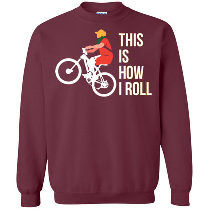 Bicycle T-shirt This Is How I Roll Maroon