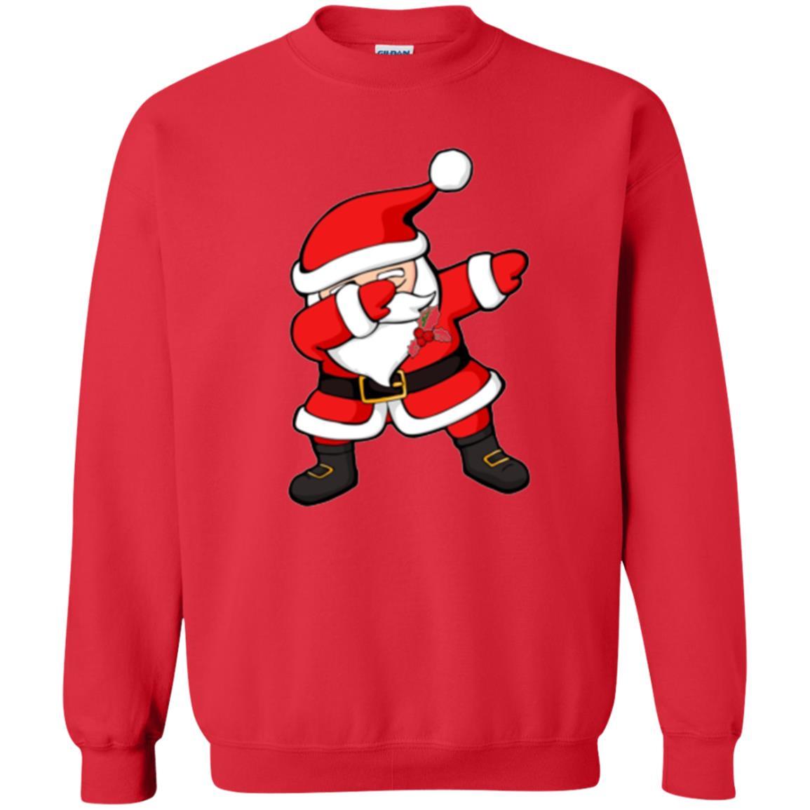 Christmas T-shirt Dabbing Santa Claus Christmas Dab Novelty Red