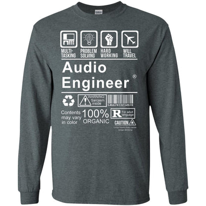 Audio Engineer Shirt Multi Tasking Problem Solving Dark Heather