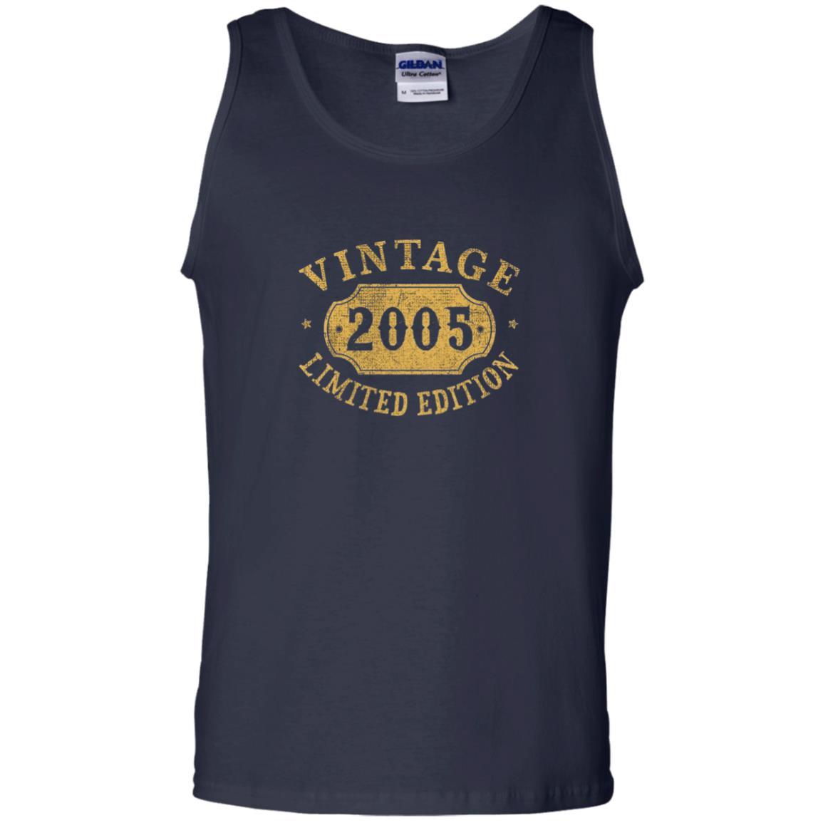 Brithday T-shirt Vintage 2005 Limited Edition Navy