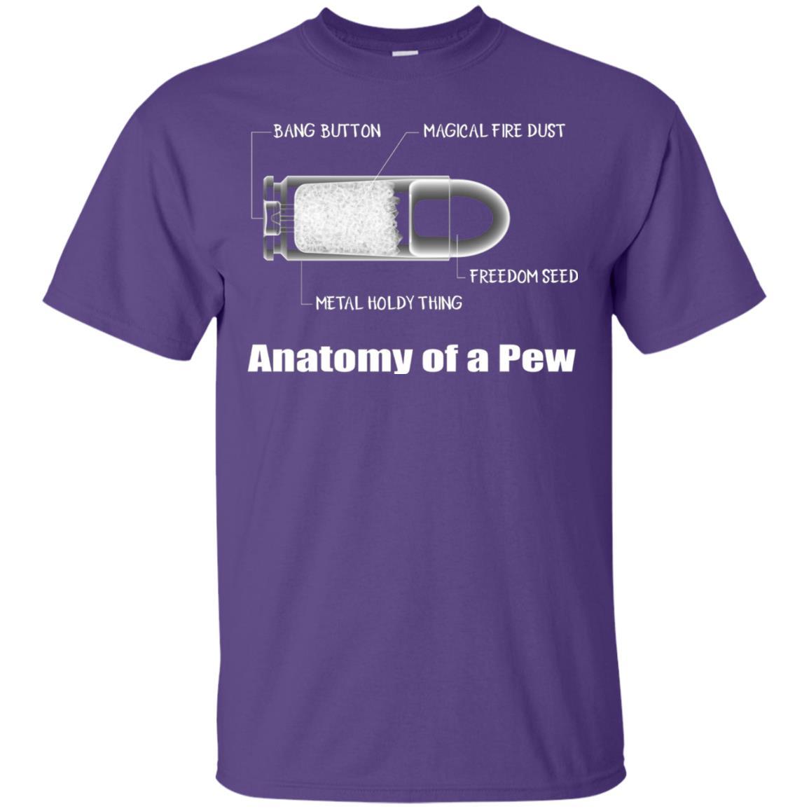 Bullet T-shirt The Anatomy Of A Pew Purple