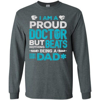 Doctor Dad T-shirt Proud Doctor Dark Heather