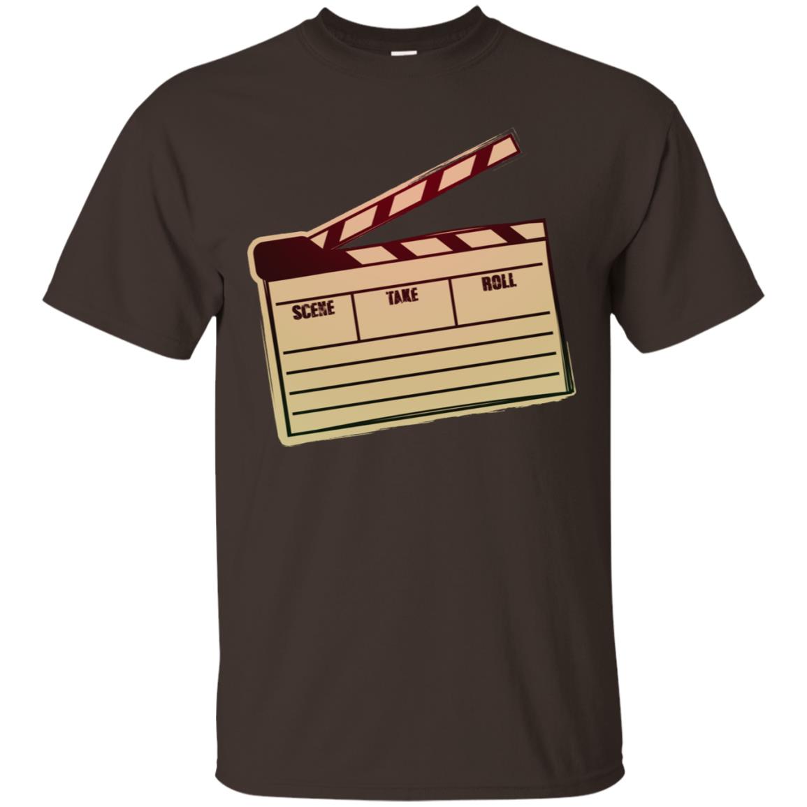 Movie Clapper Filmmaker Film Student Shirt Dark Chocolate