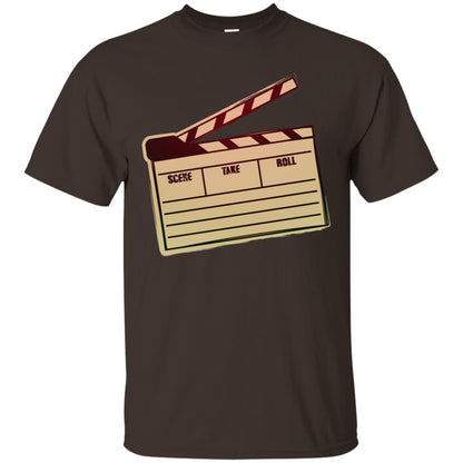 Movie Clapper Filmmaker Film Student Shirt Dark Chocolate