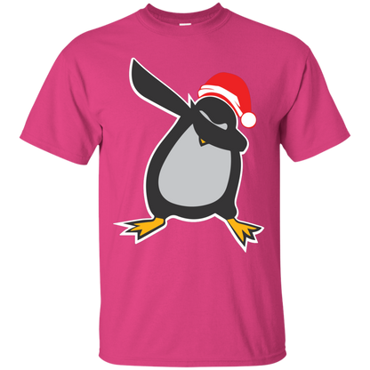 Christmas T-Shirt Dabbing Penguin Heliconia