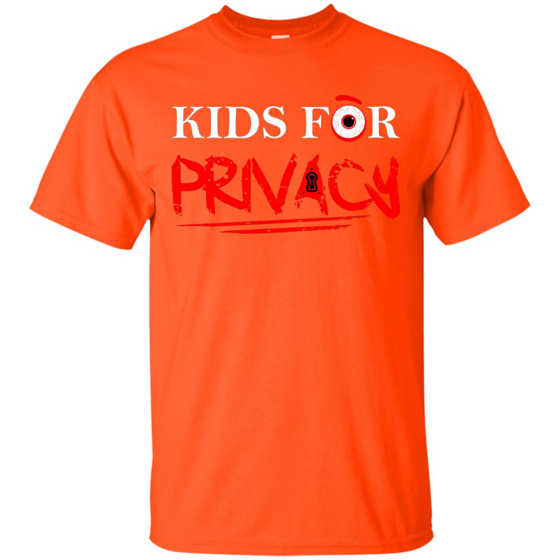 Kids For Privacy Family T-shirt Orange