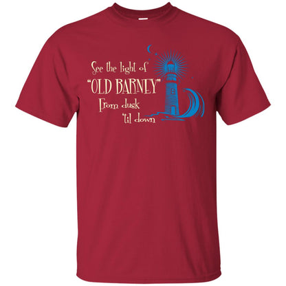 Lighthouse T-shirt See The Light Of Old Barney From Dusk Til Down Cardinal
