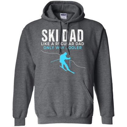 Skier T-shirt Ski Dad Like A Regular Dad Only Way Cooler Dark Heather