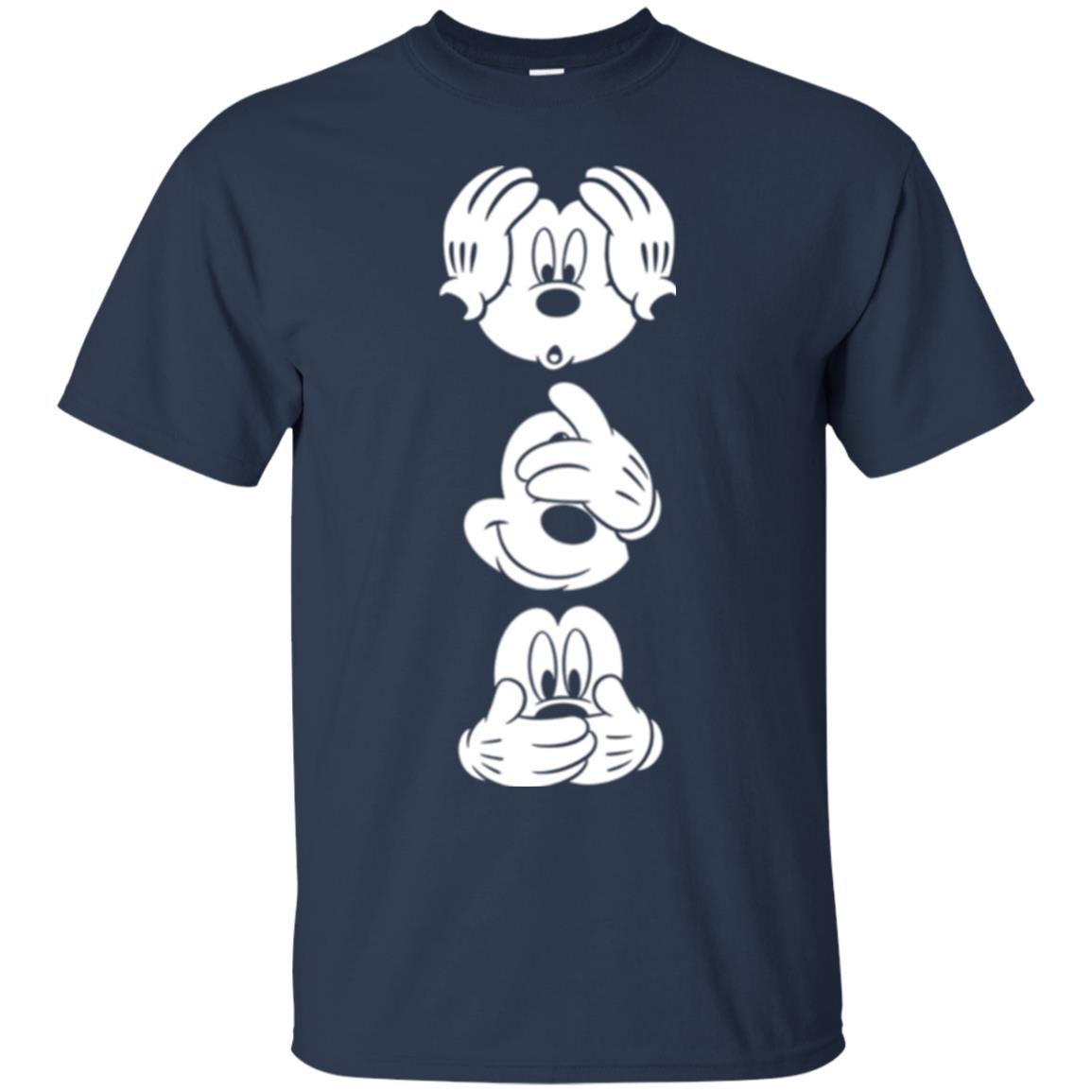 Cartoon T-shirt Disney Mickey Mouses Graphic Navy