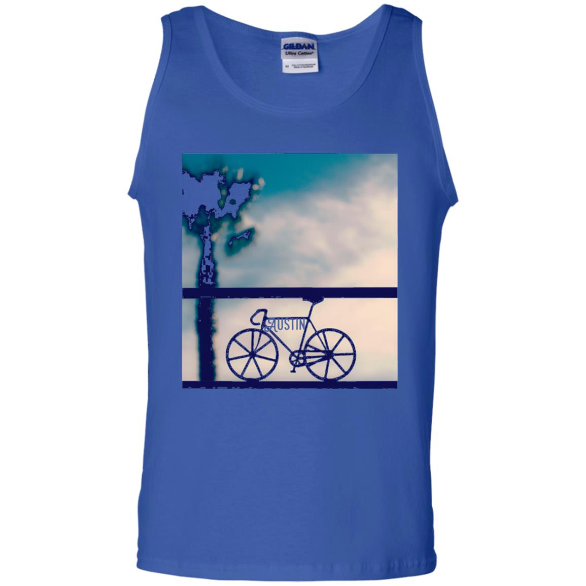 Biking In Austin T-shirt Royal