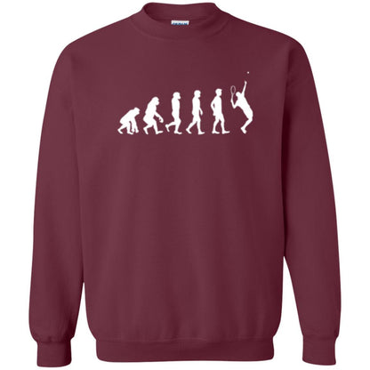 Evolution Of Tennis Player T-shirt Maroon