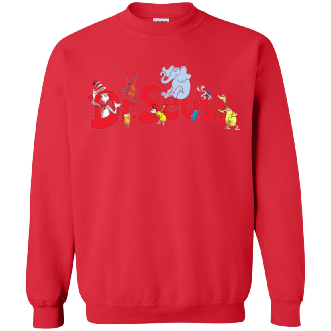 Dr. Seuss Family National Wear Red Day T-shirt Red