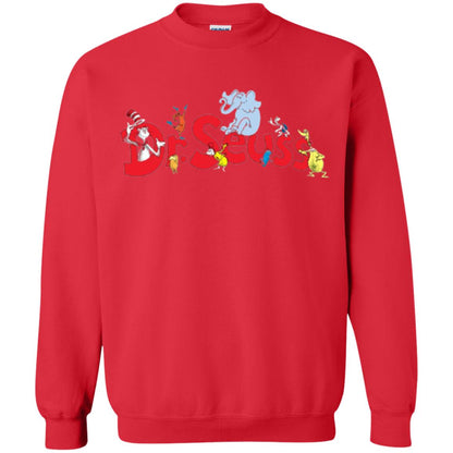 Dr. Seuss Family National Wear Red Day T-shirt Red