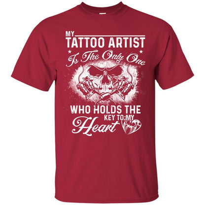 My Tatto Artist T-shirt The Only One Who Holds The Key To My Heart Cardinal