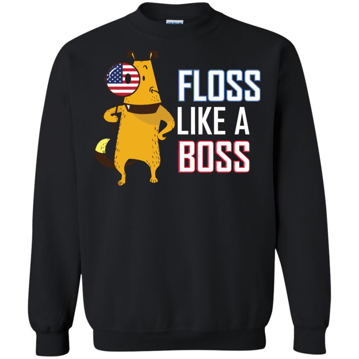 Floss Like A Boss Dog Shirt Black