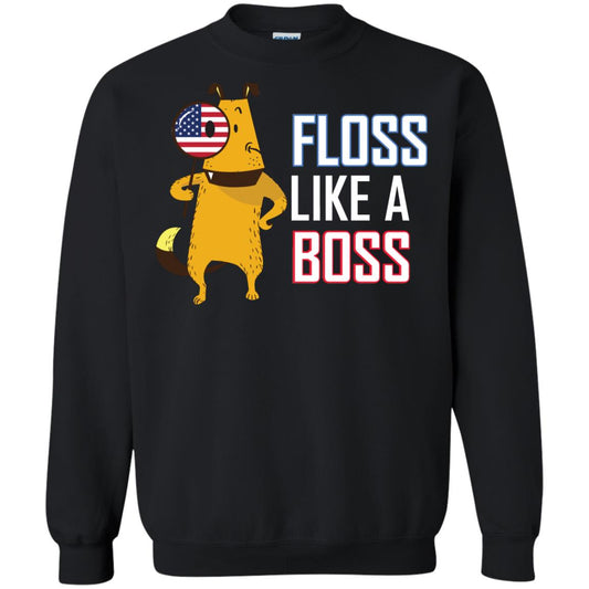 Floss Like A Boss Dog Shirt Black