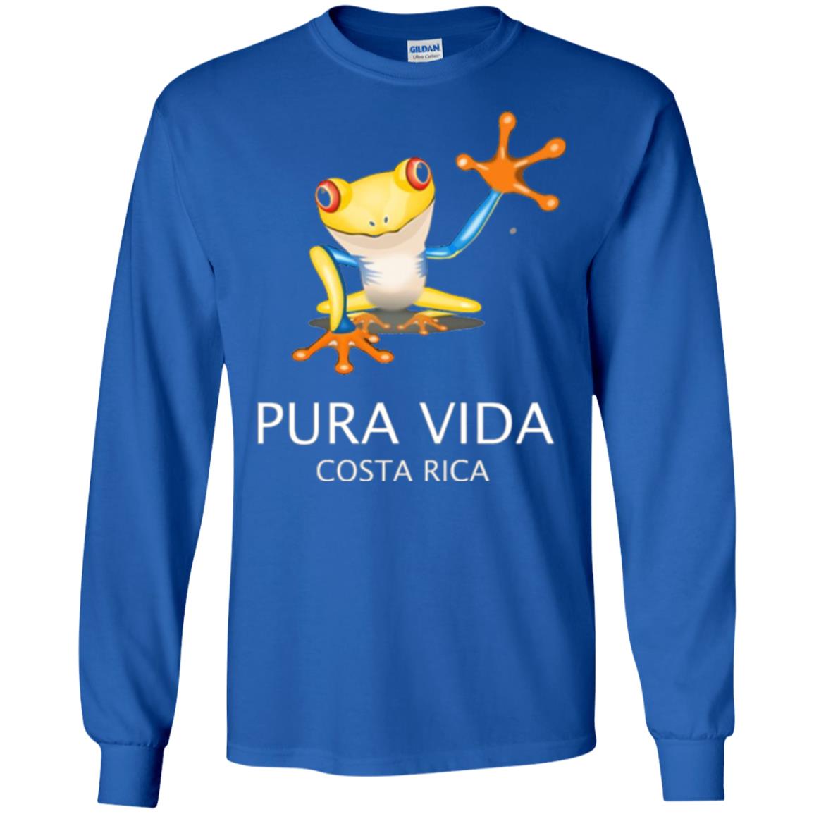 Tree Frog T-shirt Pura Vida Costa Rica T-shirt Royal