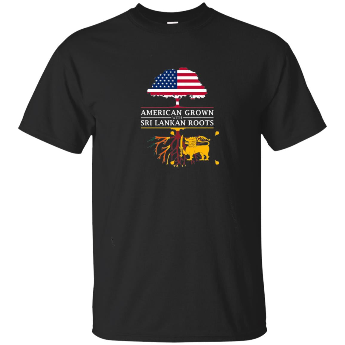 American Grown With Sri Lankan Roots Shirt Black