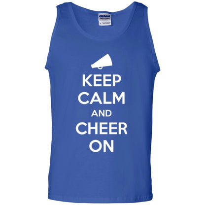 Cheerleader T-shirt Keep Calm And Cheer On Royal