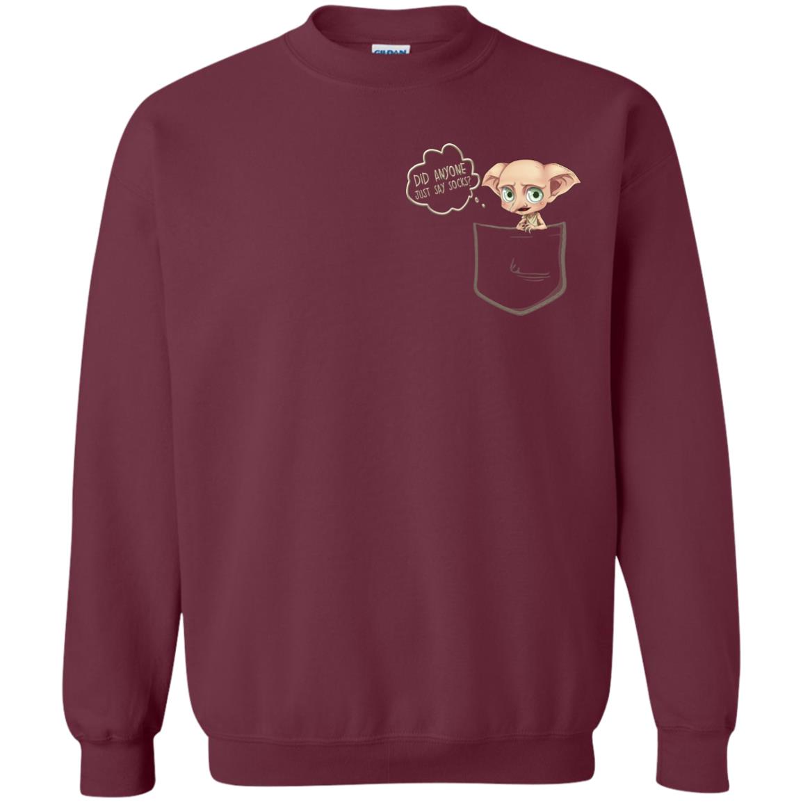 Did Anyone Just Say Socks Dobby In Pocket Shirt Maroon