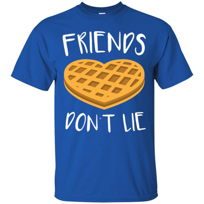 Funny Waffle T-shirt Friends Don_t Lie Royal