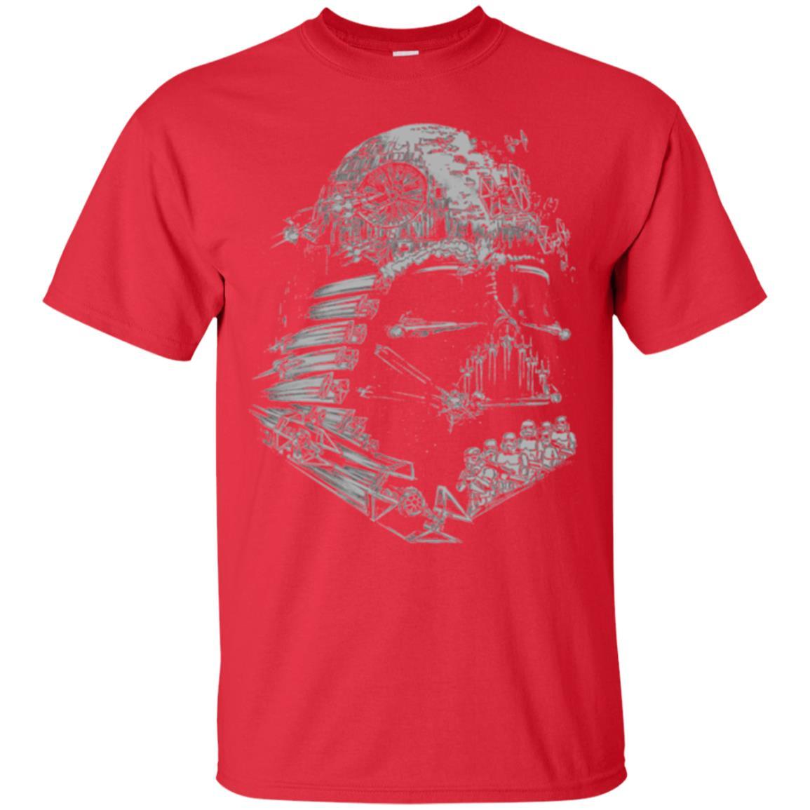 Film T-shirt Star Wars Darth Vader Build The Empire Graphic Red